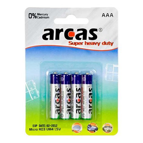 Arcas | AAA/R03 | Super Heavy Duty | 4 pc(s)